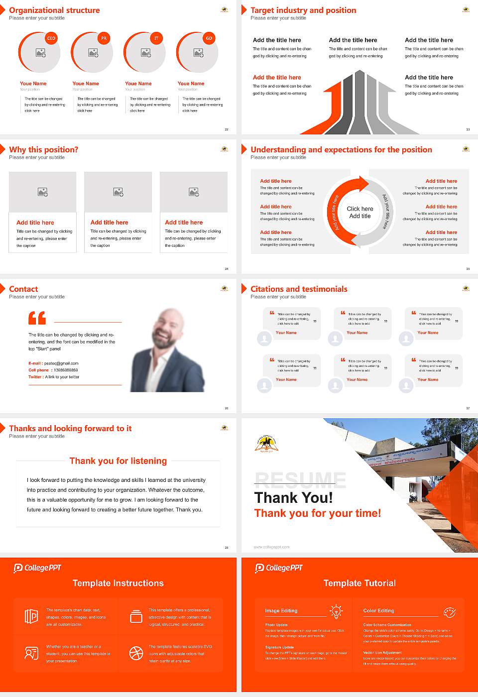 Rani Channamma University Resume PPT Template16:9 ratio PPT effect preview image4