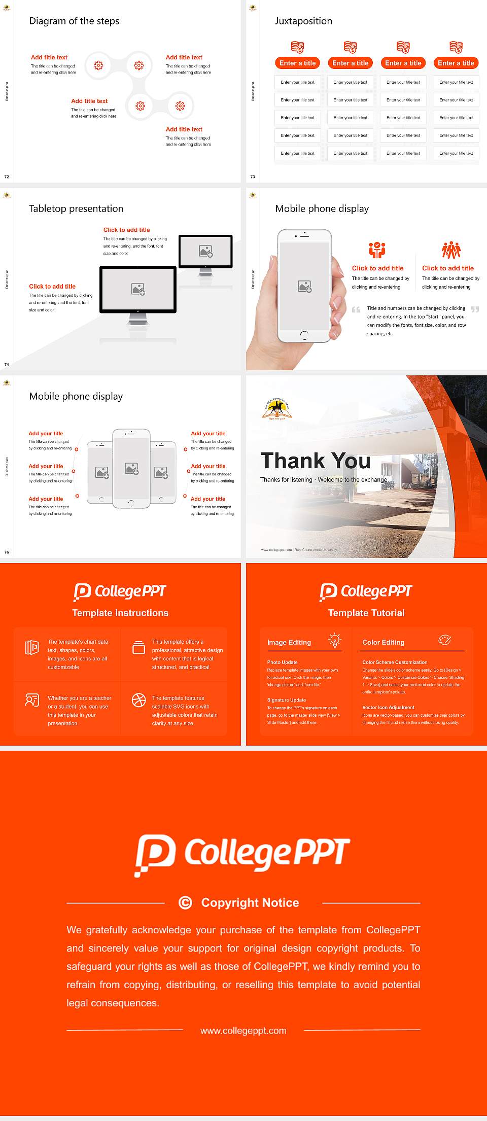 Rani Channamma University Competition/Entrepreneurship Contest PPT Template4:3 ratio PPT effect preview image9