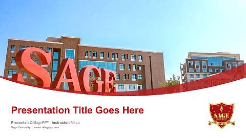Sage University Course/Courseware Creation PPT Template