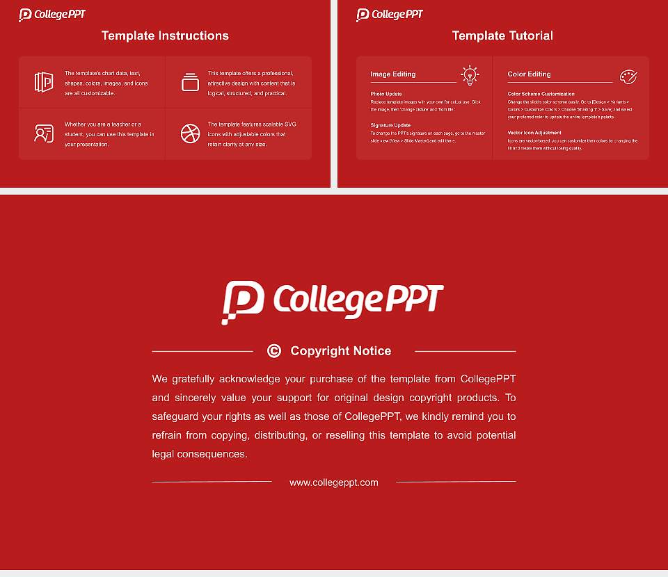 Sage University Course/Courseware Creation PPT Template16:9 ratio PPT effect preview image5