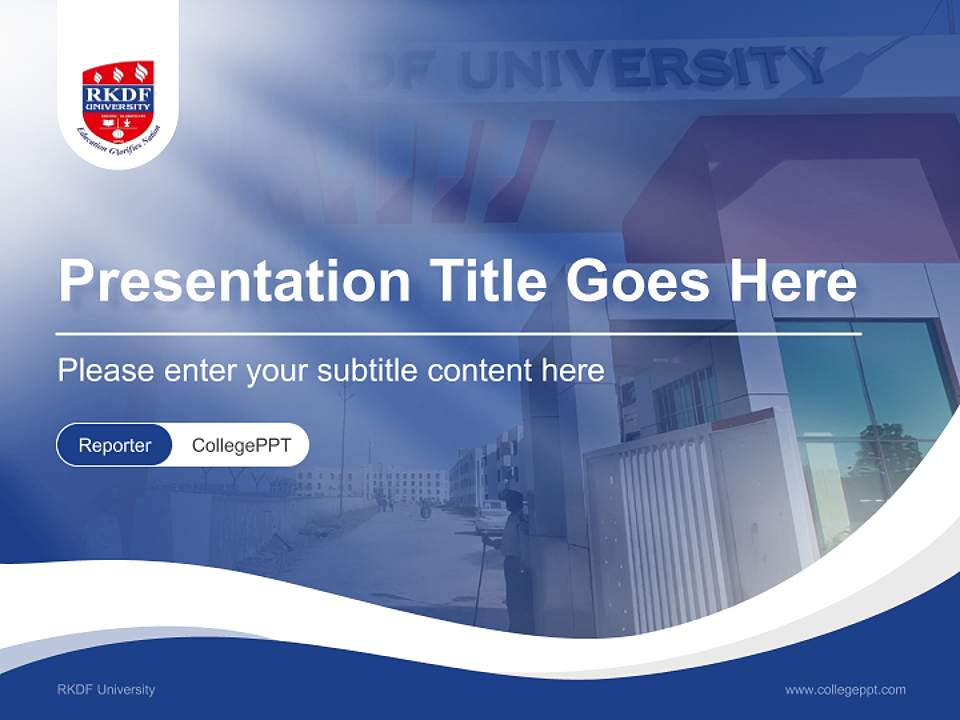 RKDF University Lecture Sharing and Networking Event PPT Template4:3 ratio PPT effect preview image4