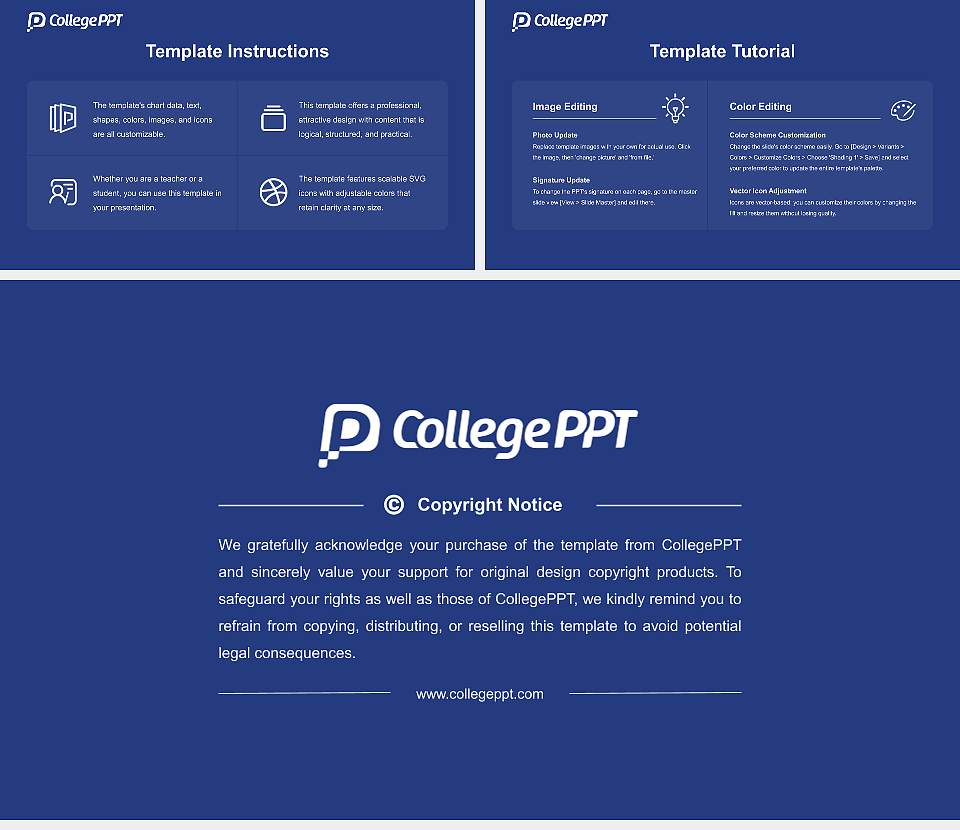 Sangam University Course/Courseware Creation PPT Template16:9 ratio PPT effect preview image5