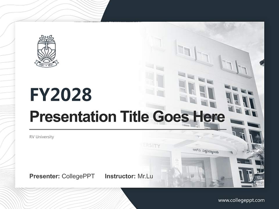 RV University Academic Presentation/Research Findings Report PPT Template4:3 ratio PPT effect preview image5