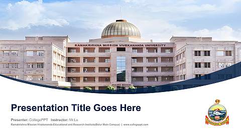 Ramakrishna Mission Vivekananda Educational and Research Institute(Belur Main Campus) Course/Courseware Creation PPT Template