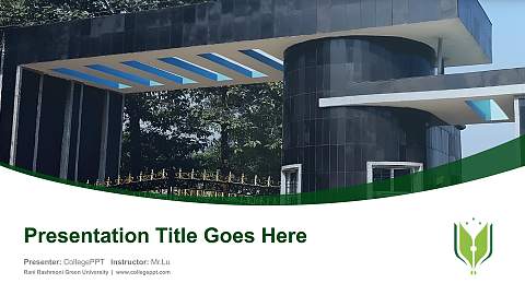 Rani Rashmoni Green University Course/Courseware Creation PPT Template