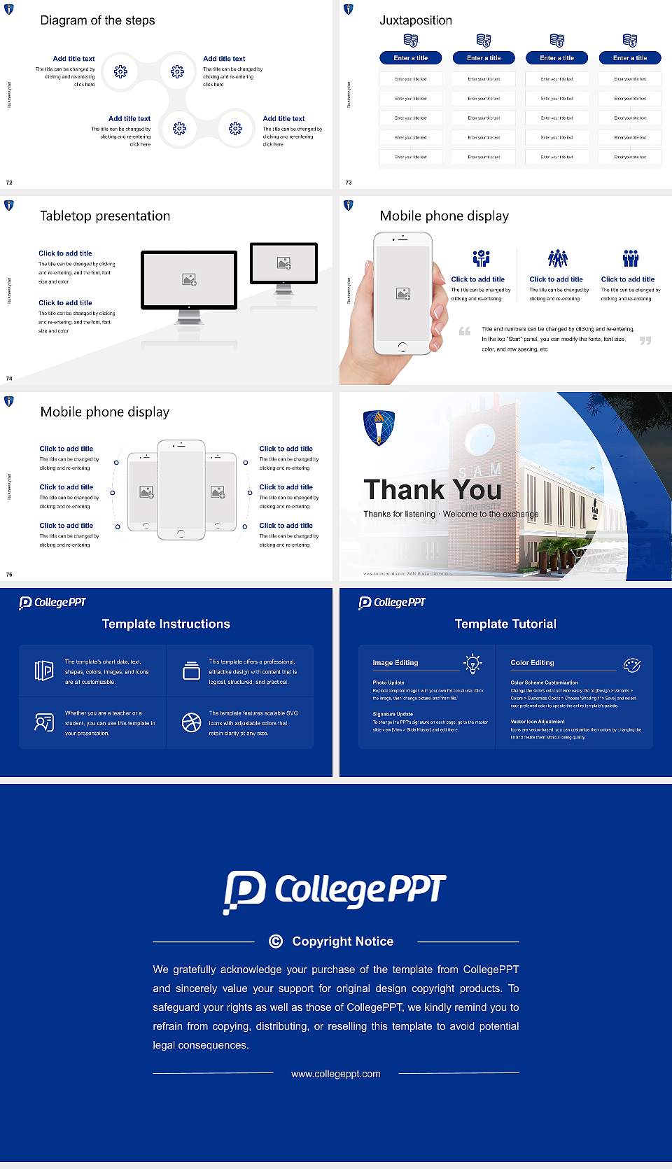 SAM Global University Competition/Entrepreneurship Contest PPT Template16:9 ratio PPT effect preview image9