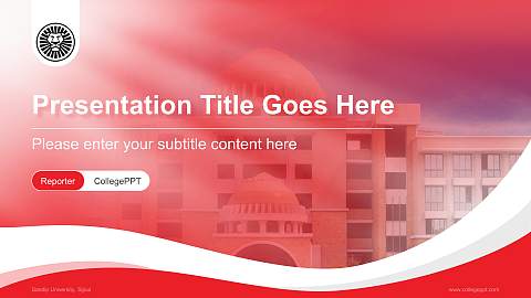 Sandip University, Sijoul Lecture Sharing and Networking Event PPT Template