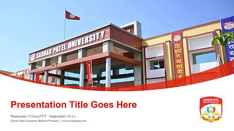 Sardar Patel University (Madhya Pradesh) Course/Courseware Creation PPT Template
