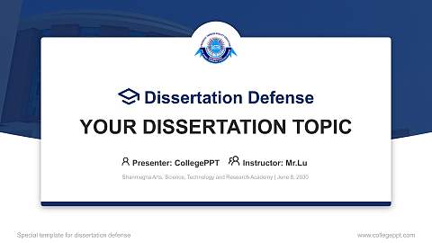 Shanmugha Arts, Science, Technology and Research Academy Graduation Thesis Defense PPT Template