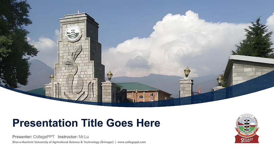 Sher-e-Kashmir University of Agricultural Science & Technology (Srinagar) Course/Courseware Creation PPT Template16:9 ratio PPT effect preview image