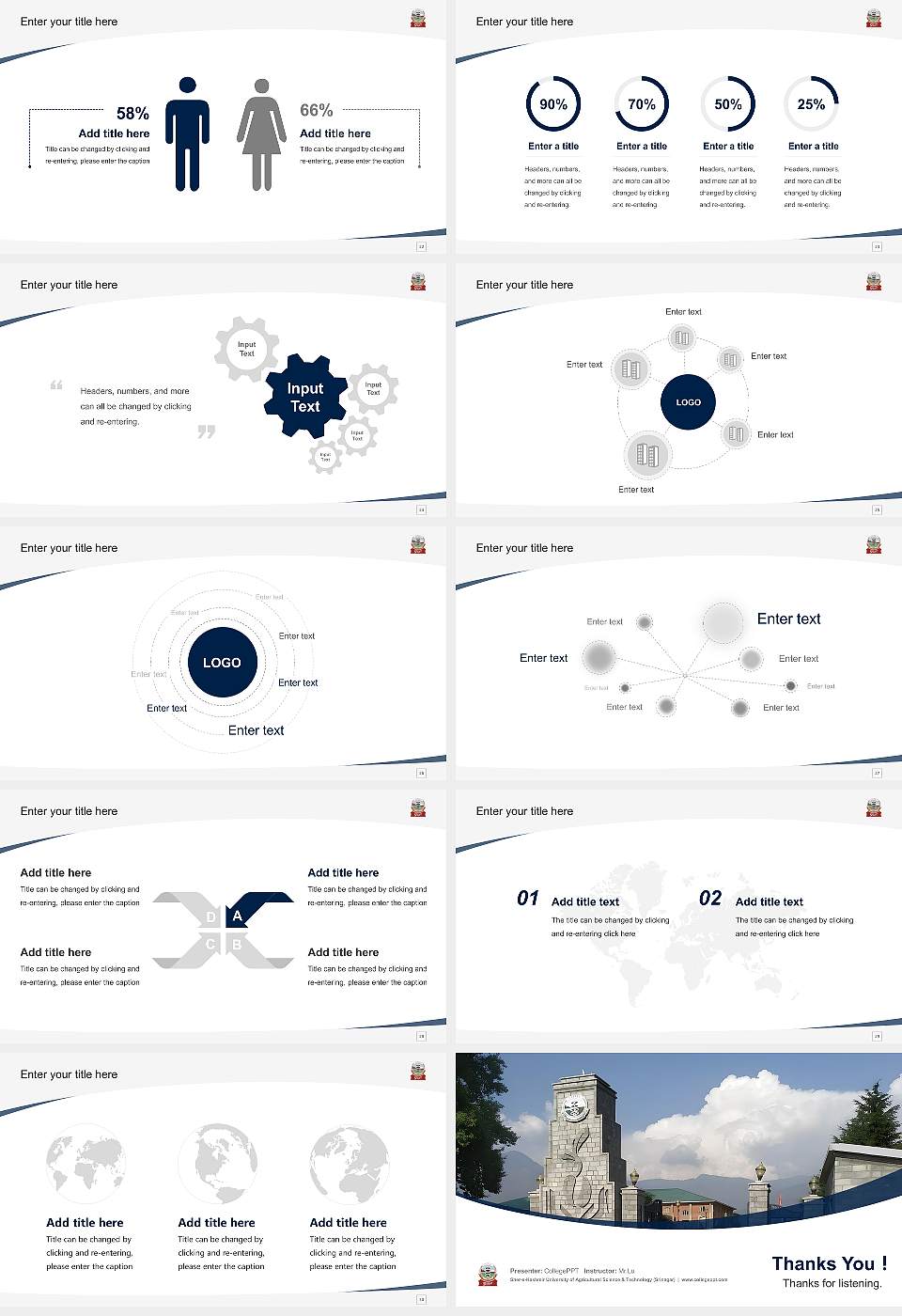 Sher-e-Kashmir University of Agricultural Science & Technology (Srinagar) Course/Courseware Creation PPT Template16:9 ratio PPT effect preview image4