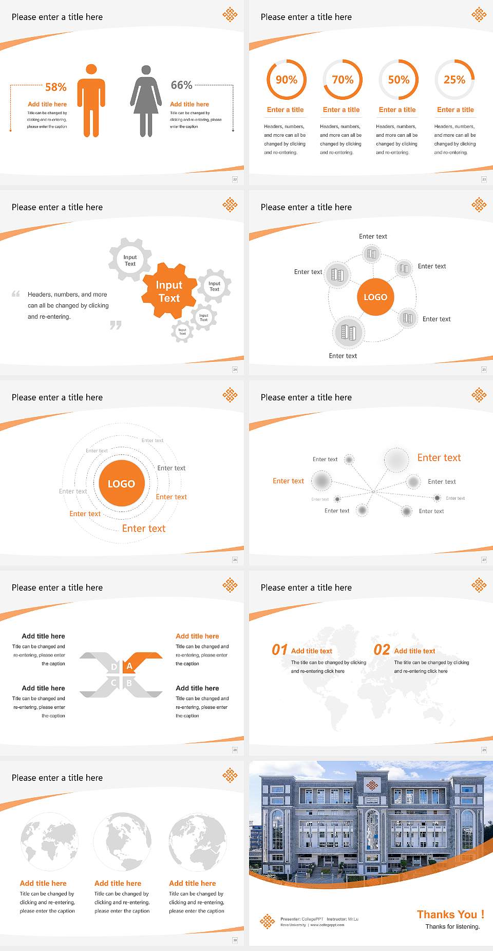 Reva University Course/Courseware Creation PPT Template4:3 ratio PPT effect preview image4