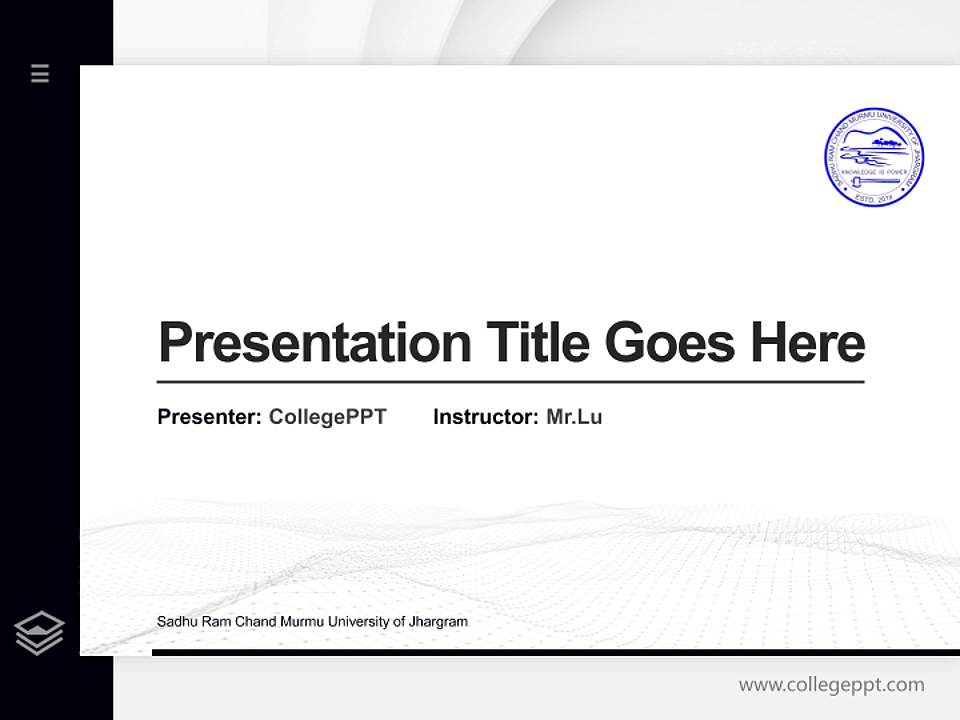 Sadhu Ram Chand Murmu University of Jhargram Thesis Proposal/Graduation Defense PPT Template4:3 ratio PPT effect preview image5