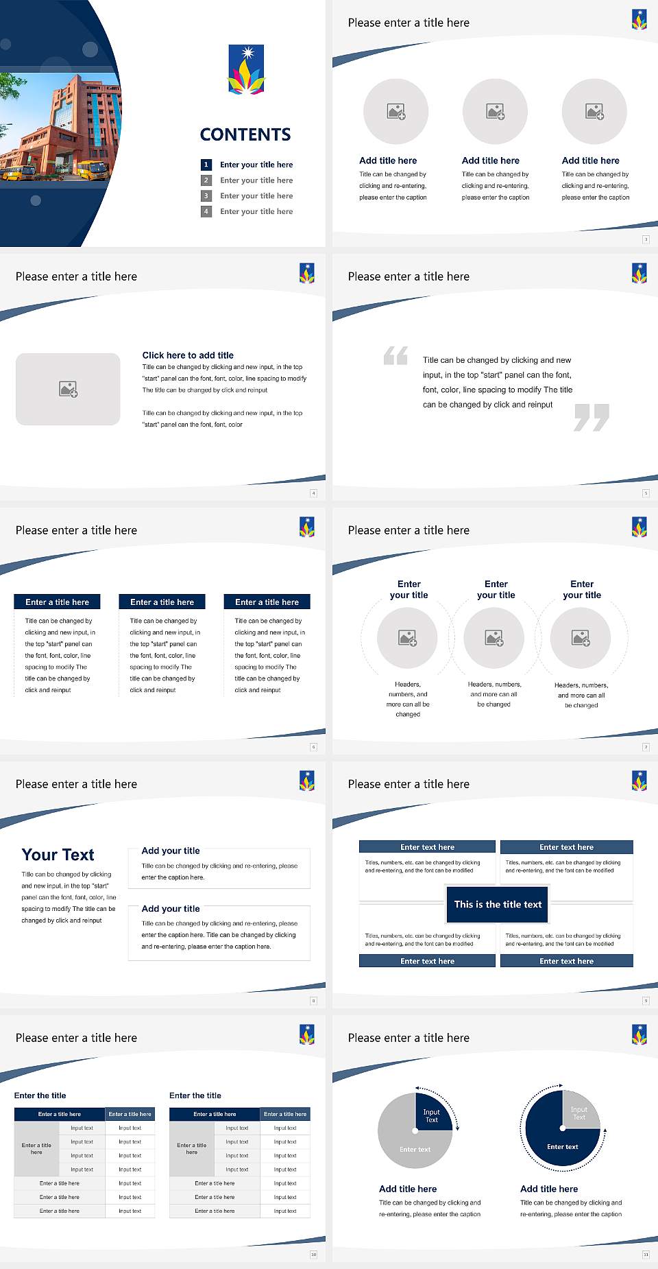 Sharda University Course/Courseware Creation PPT Template4:3 ratio PPT effect preview image2
