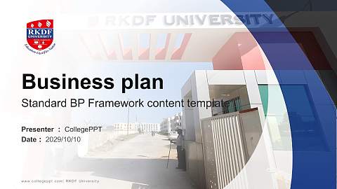 RKDF University Competition/Entrepreneurship Contest PPT Template