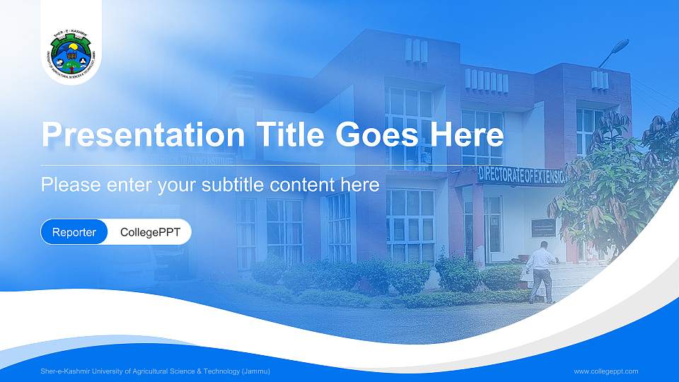 Sher-e-Kashmir University of Agricultural Science & Technology (Jammu) Lecture Sharing and Networking Event PPT Template16:9 ratio PPT effect preview image
