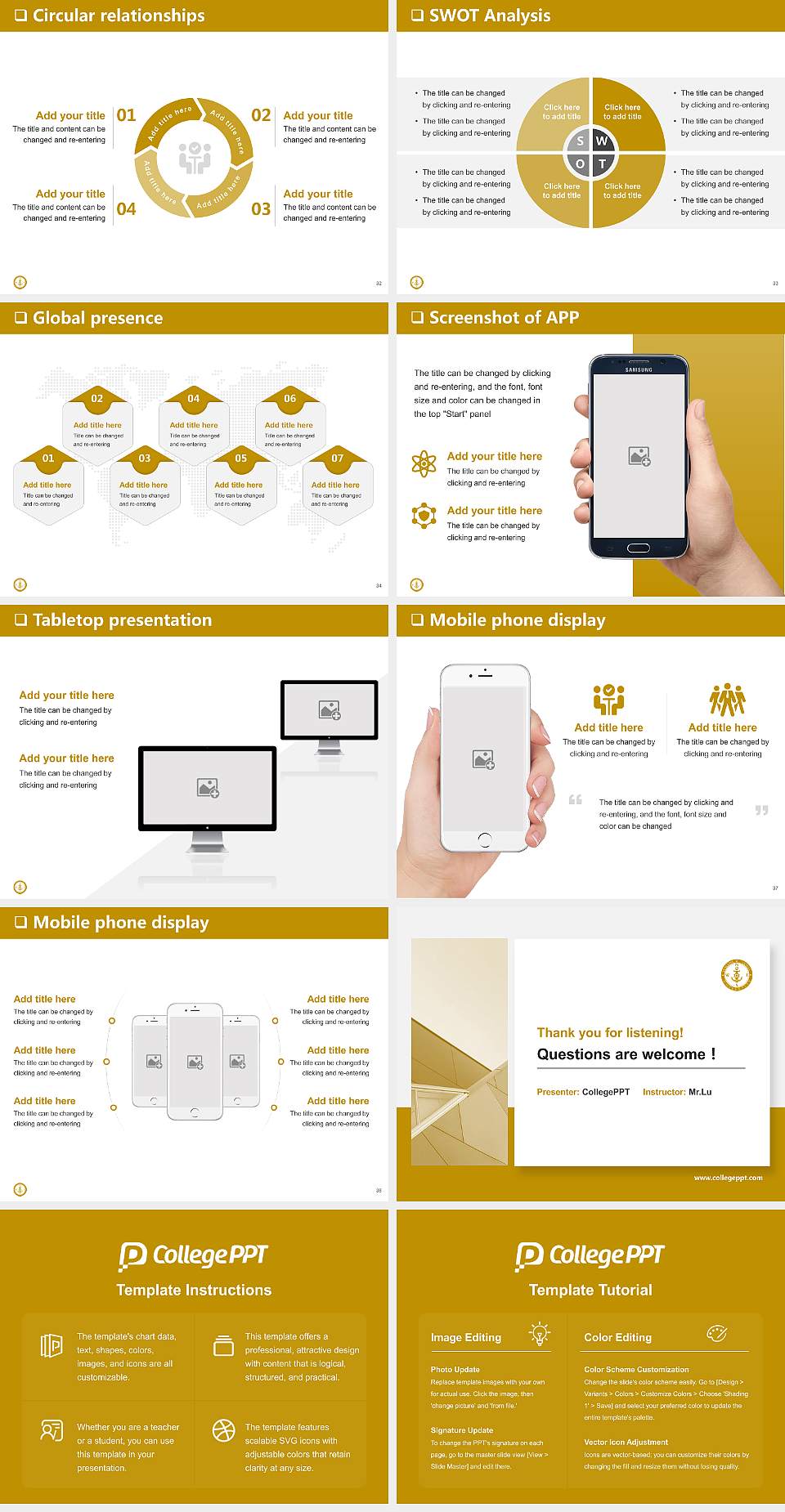 Seacom Skills University General PPT Template4:3 ratio PPT effect preview image5