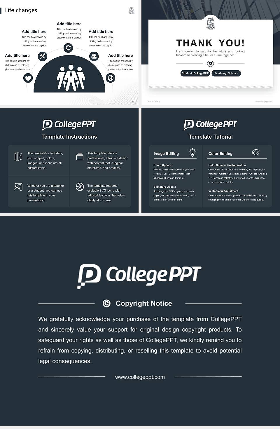 RV University National Scholarship Defense PPT Template4:3 ratio PPT effect preview image4