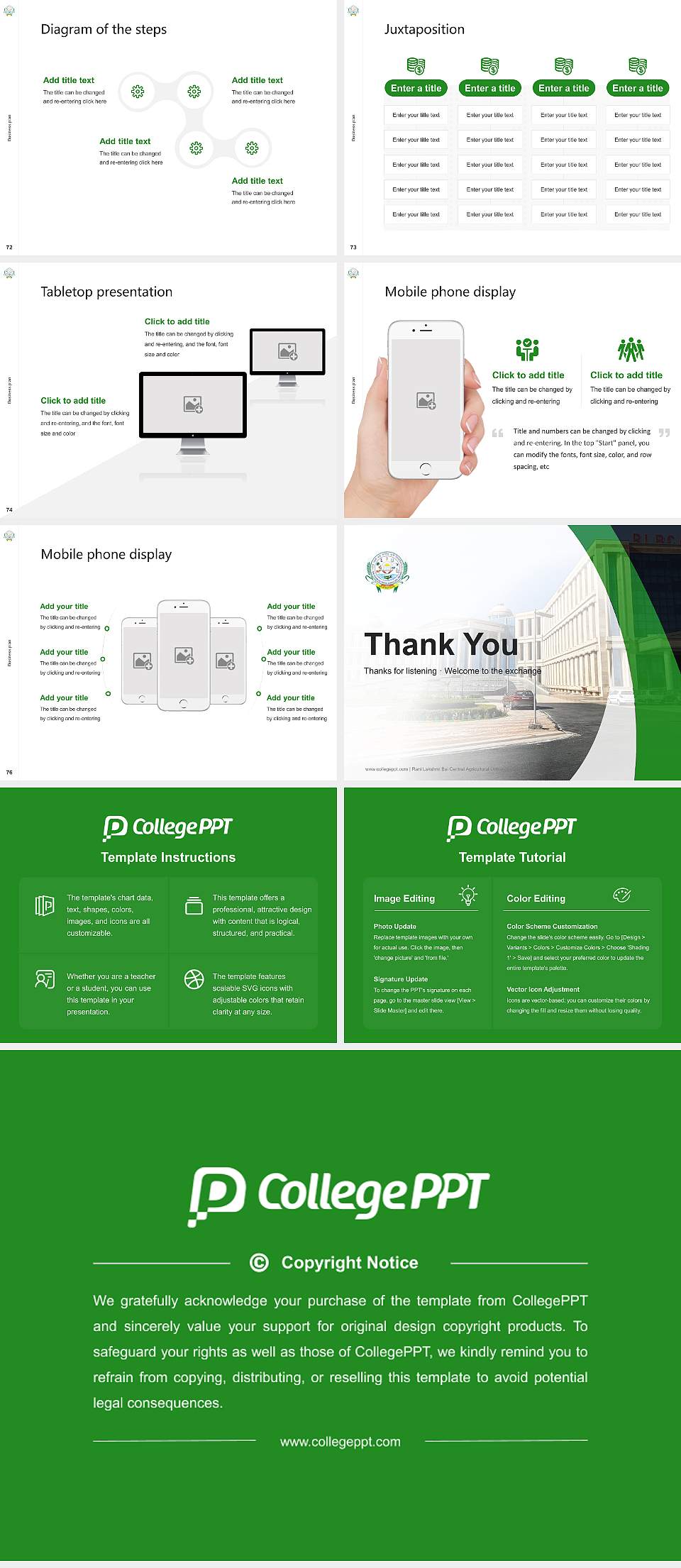 Rani Lakshmi Bai Central Agricultural University Competition/Entrepreneurship Contest PPT Template4:3 ratio PPT effect preview image9