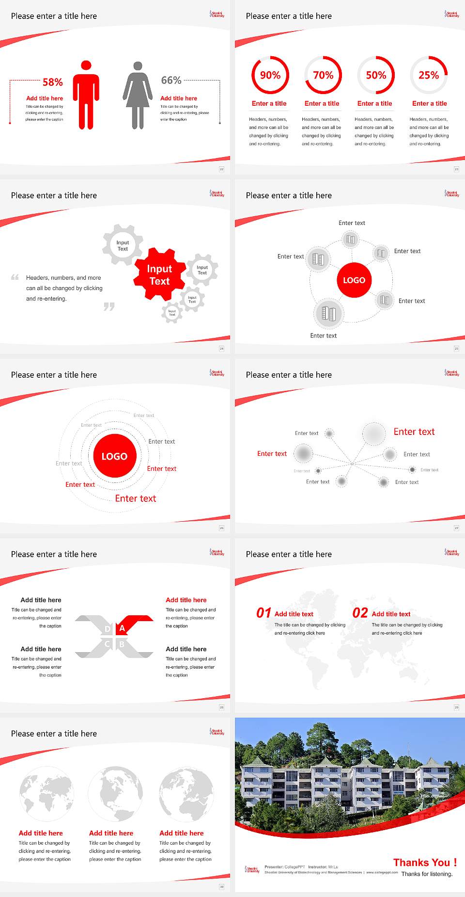 Shoolini University of Biotechnology and Management Sciences Course/Courseware Creation PPT Template4:3 ratio PPT effect preview image4