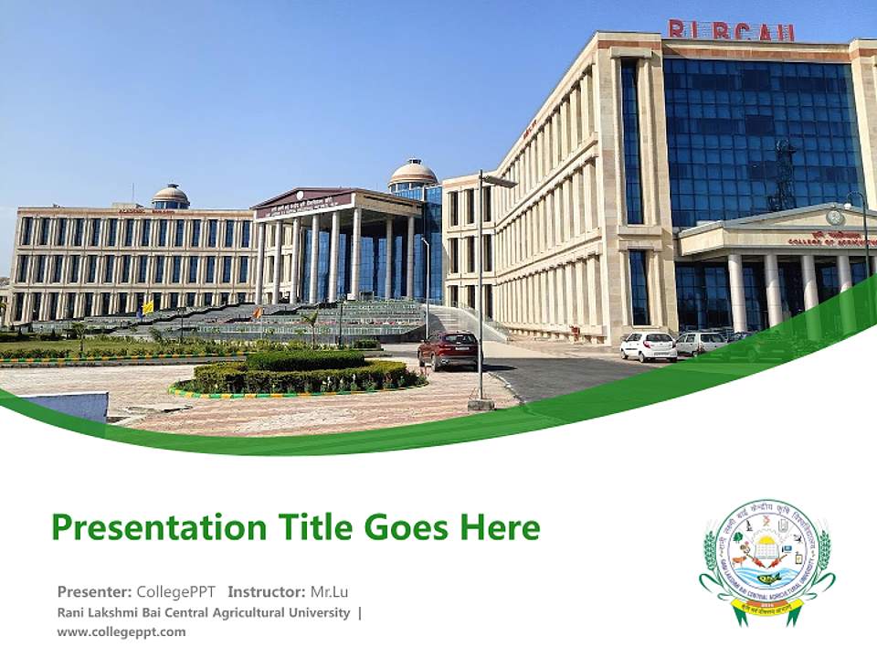 Rani Lakshmi Bai Central Agricultural University Course/Courseware Creation PPT Template4:3 ratio PPT effect preview image5
