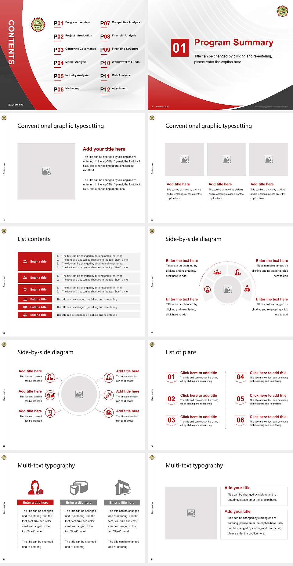 Sardar Beant Singh State University Competition/Entrepreneurship Contest PPT Template4:3 ratio PPT effect preview image2