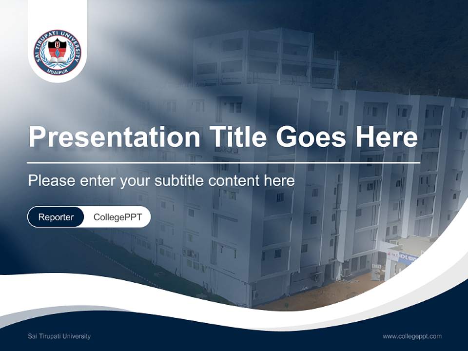Sai Tirupati University Lecture Sharing and Networking Event PPT Template4:3 ratio PPT effect preview image4