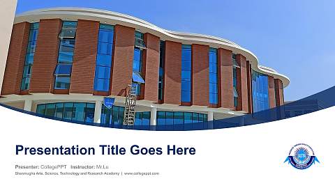 Shanmugha Arts, Science, Technology and Research Academy Course/Courseware Creation PPT Template