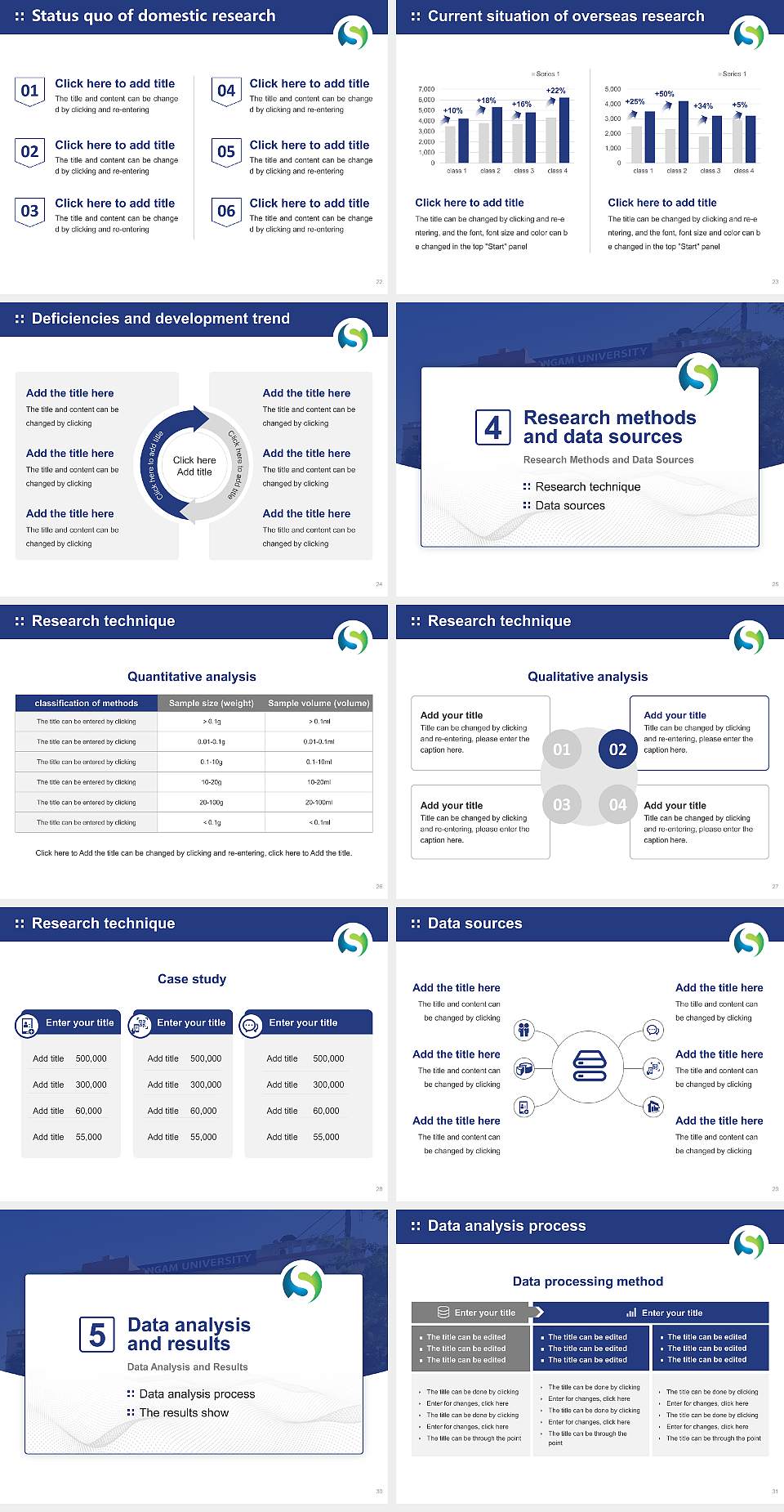 Sangam University Graduation Thesis Defense PPT Template4:3 ratio PPT effect preview image4