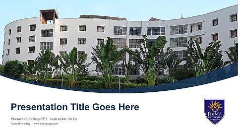 Rama University Course/Courseware Creation PPT Template