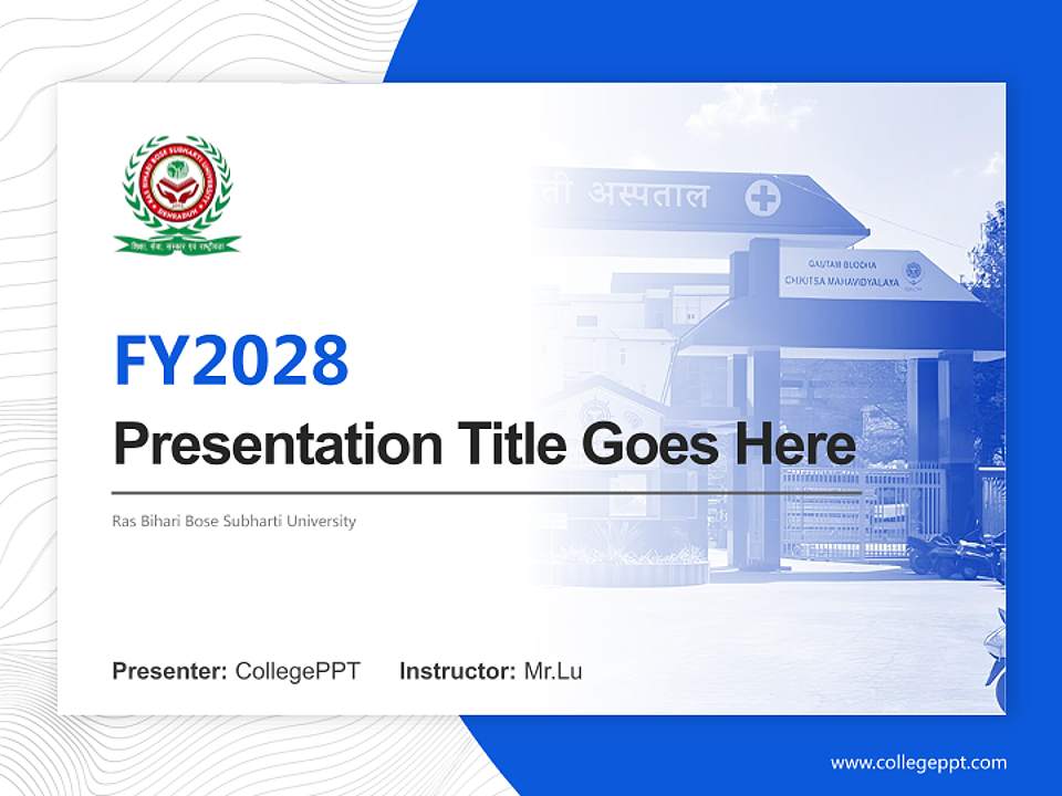 Ras Bihari Bose Subharti University Academic Presentation/Research Findings Report PPT Template4:3 ratio PPT effect preview image5