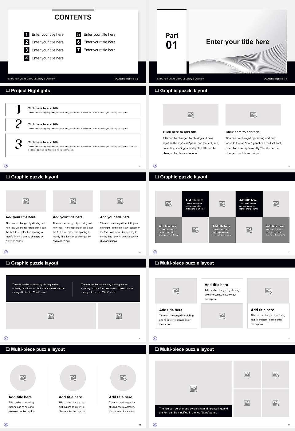 Sadhu Ram Chand Murmu University of Jhargram General PPT Template16:9 ratio PPT effect preview image2