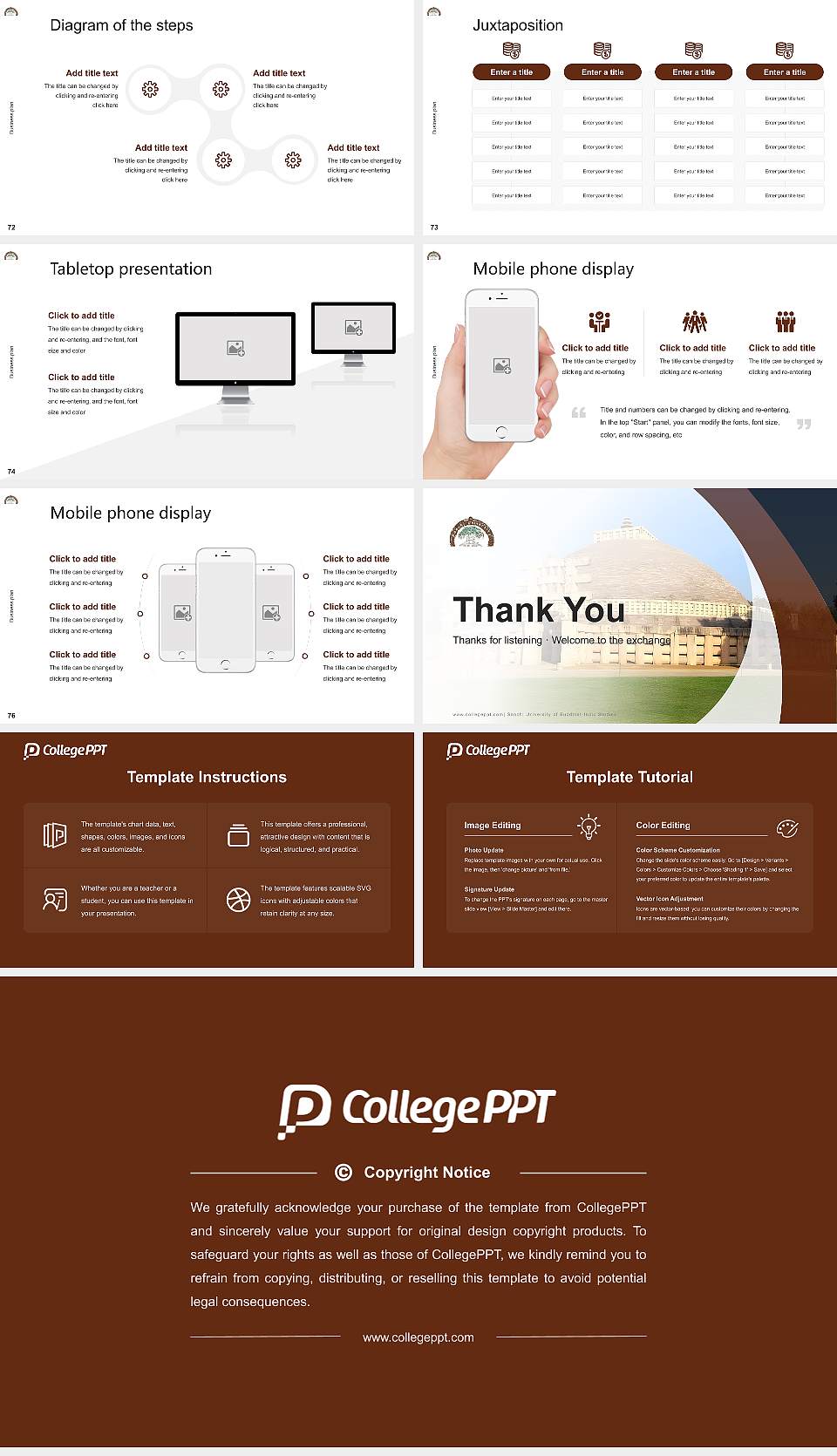Sanchi University of Buddhist-Indic Studies Competition/Entrepreneurship Contest PPT Template16:9 ratio PPT effect preview image9