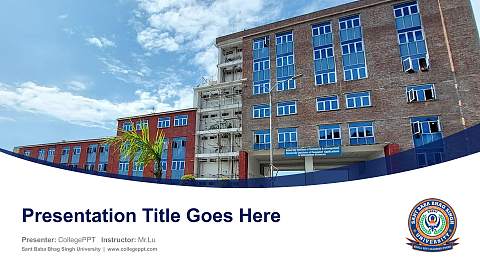 Sant Baba Bhag Singh University Course/Courseware Creation PPT Template
