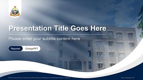 Ramakrishna Mission Vivekananda Educational and Research Institute(Narendrapur Campus) Lecture Sharing and Networking Event PPT Template