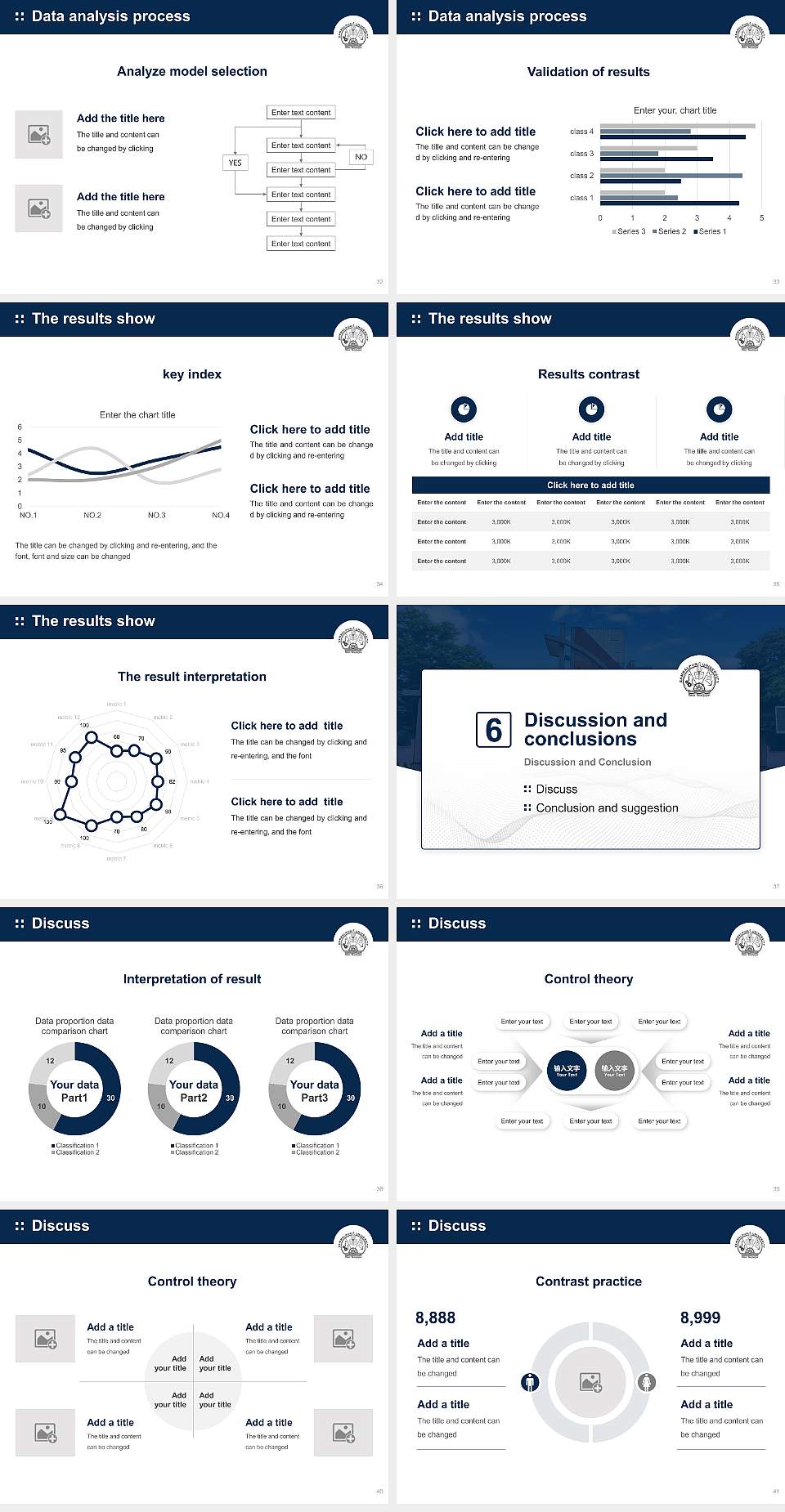 Sambalpur University Graduation Thesis Defense PPT Template4:3 ratio PPT effect preview image5