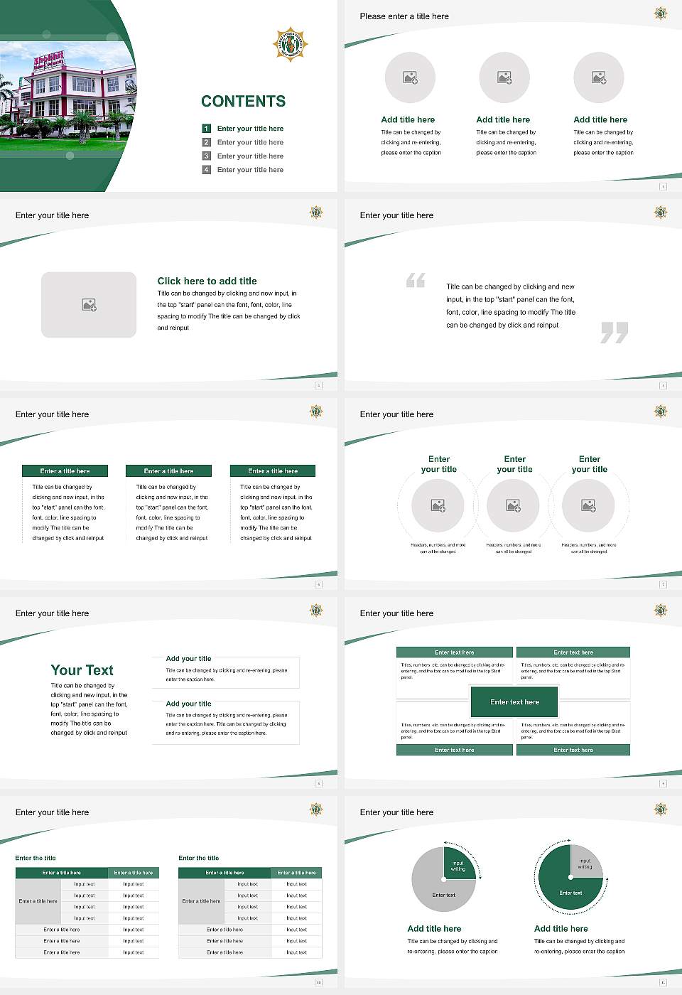 Shobhit University Course/Courseware Creation PPT Template16:9 ratio PPT effect preview image2