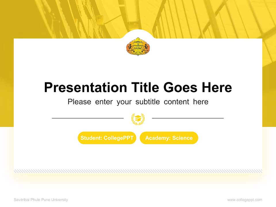 Savitribai Phule Pune University National Scholarship Defense PPT Template4:3 ratio PPT effect preview image4