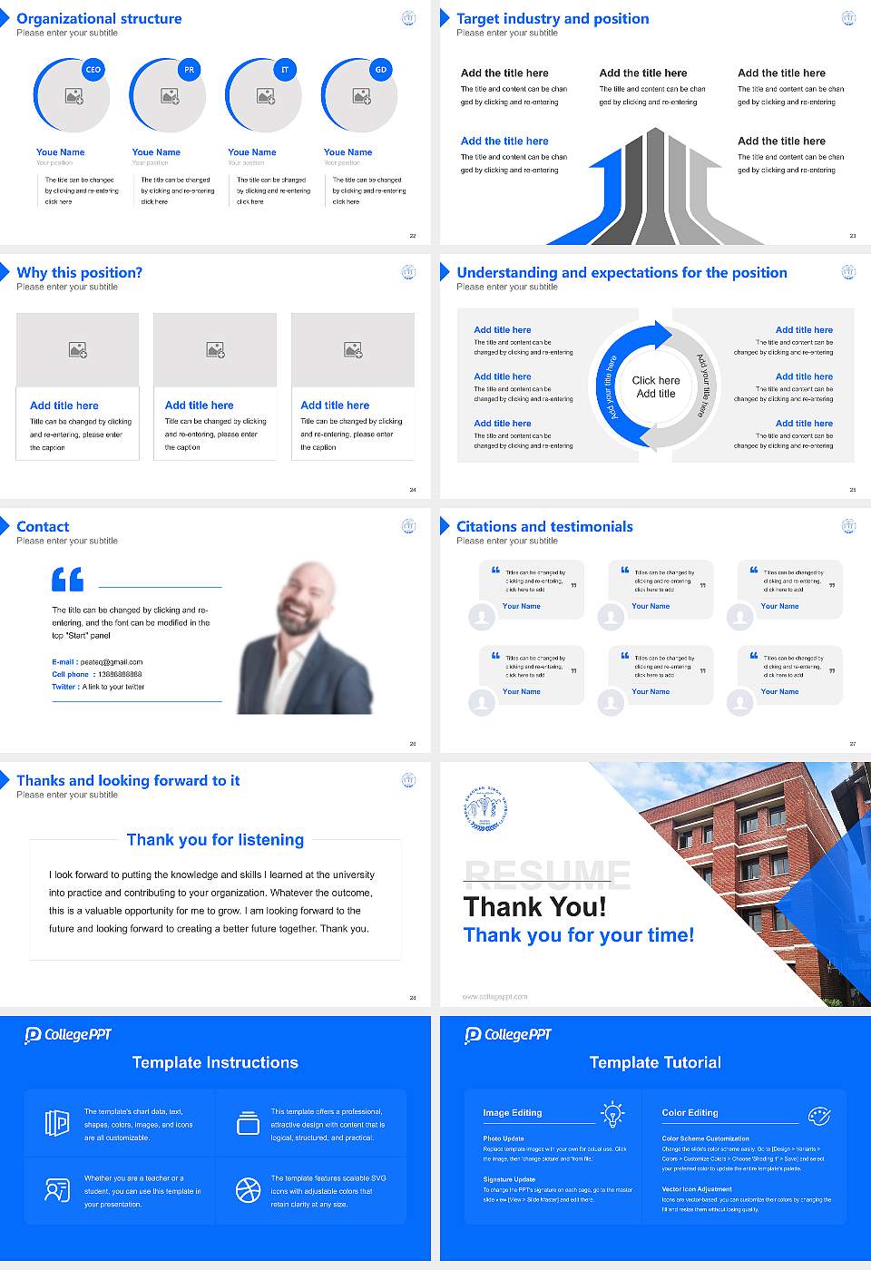 Sardar Bhagwan Singh University Resume PPT Template16:9 ratio PPT effect preview image4