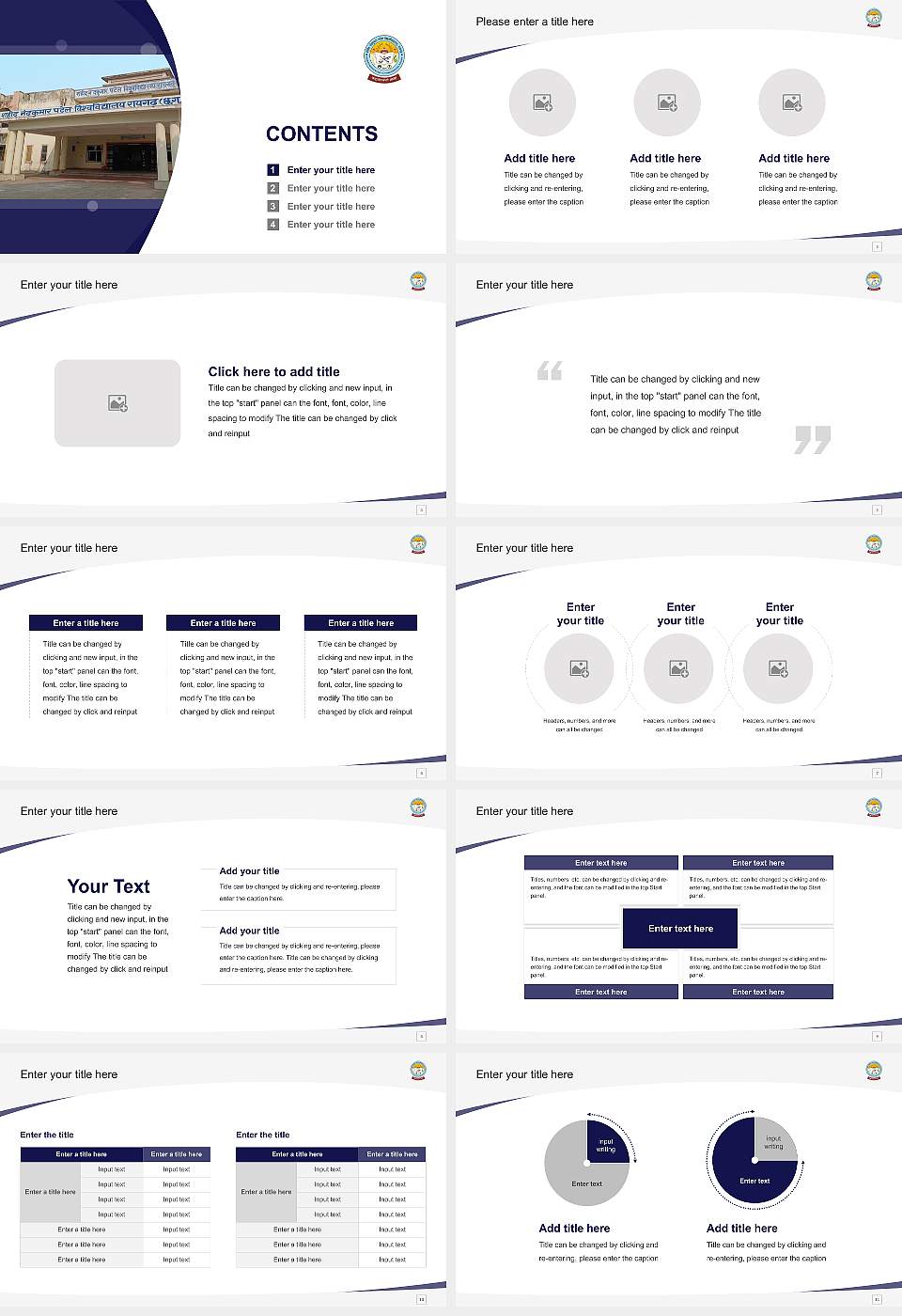 Shaheed Nandkumar Patel Vishwavidyalaya Course/Courseware Creation PPT Template16:9 ratio PPT effect preview image2