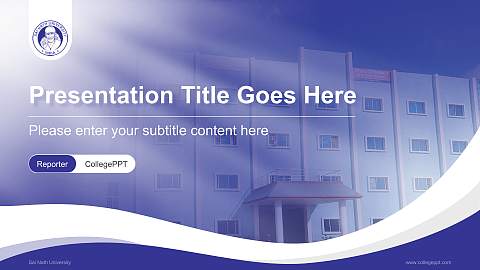 Sai Nath University Lecture Sharing and Networking Event PPT Template