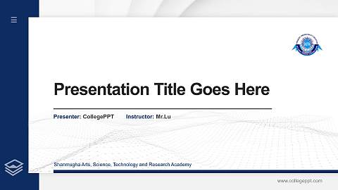 Shanmugha Arts, Science, Technology and Research Academy Thesis Proposal/Graduation Defense PPT Template
