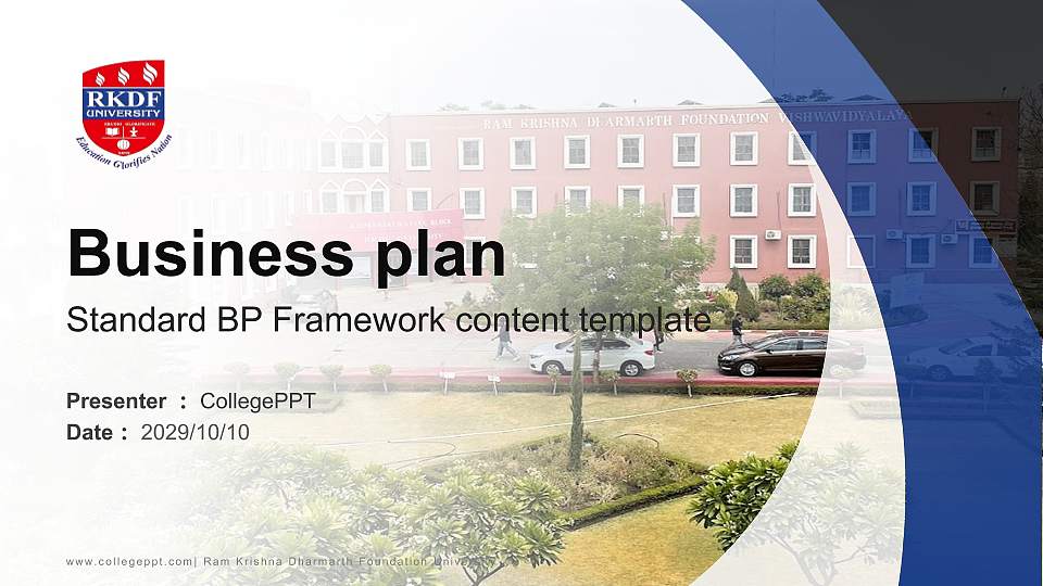 Ram Krishna Dharmarth Foundation University Competition/Entrepreneurship Contest PPT Template16:9 ratio PPT effect preview image