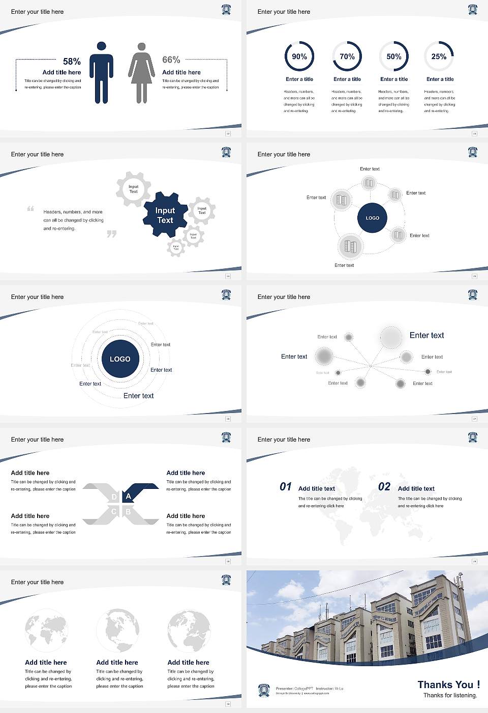 Shreyarth University Course/Courseware Creation PPT Template16:9 ratio PPT effect preview image4