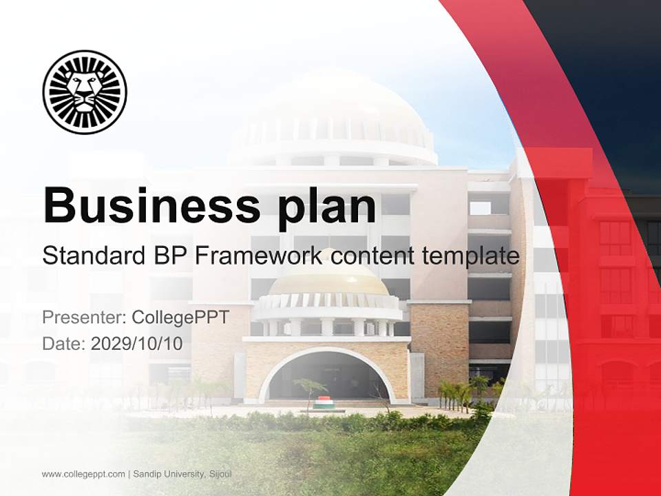 Sandip University, Sijoul Competition/Entrepreneurship Contest PPT Template4:3 ratio PPT effect preview image9