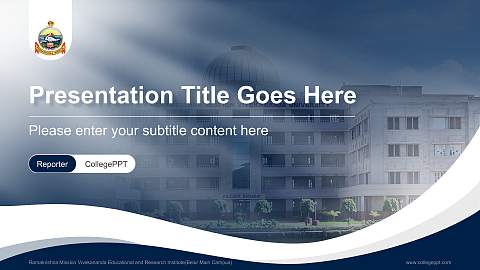 Ramakrishna Mission Vivekananda Educational and Research Institute(Belur Main Campus) Lecture Sharing and Networking Event PPT Template