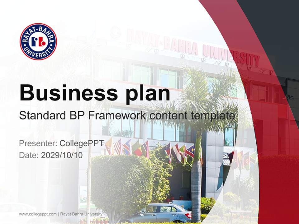 Rayat Bahra University Competition/Entrepreneurship Contest PPT Template4:3 ratio PPT effect preview image9