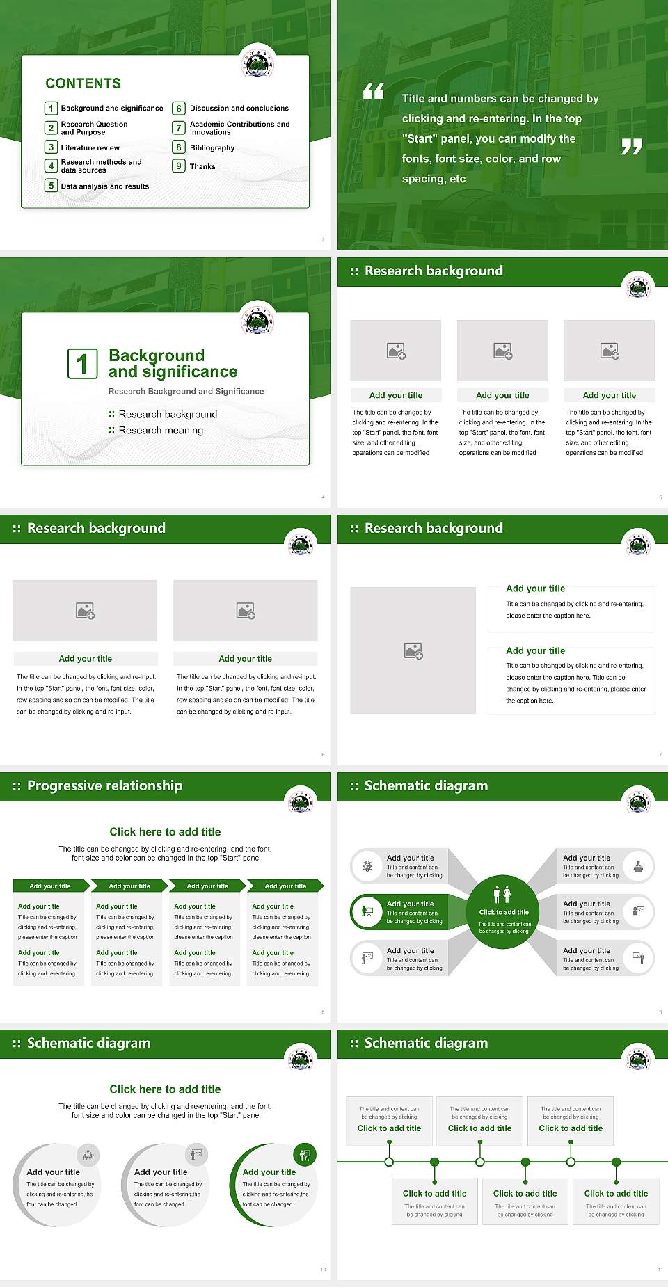 Renaissance University Graduation Thesis Defense PPT Template4:3 ratio PPT effect preview image2