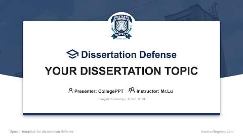 Shreyarth University Graduation Thesis Defense PPT Template