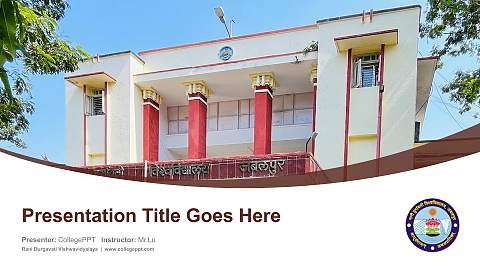 Rani Durgavati Vishwavidyalaya Course/Courseware Creation PPT Template